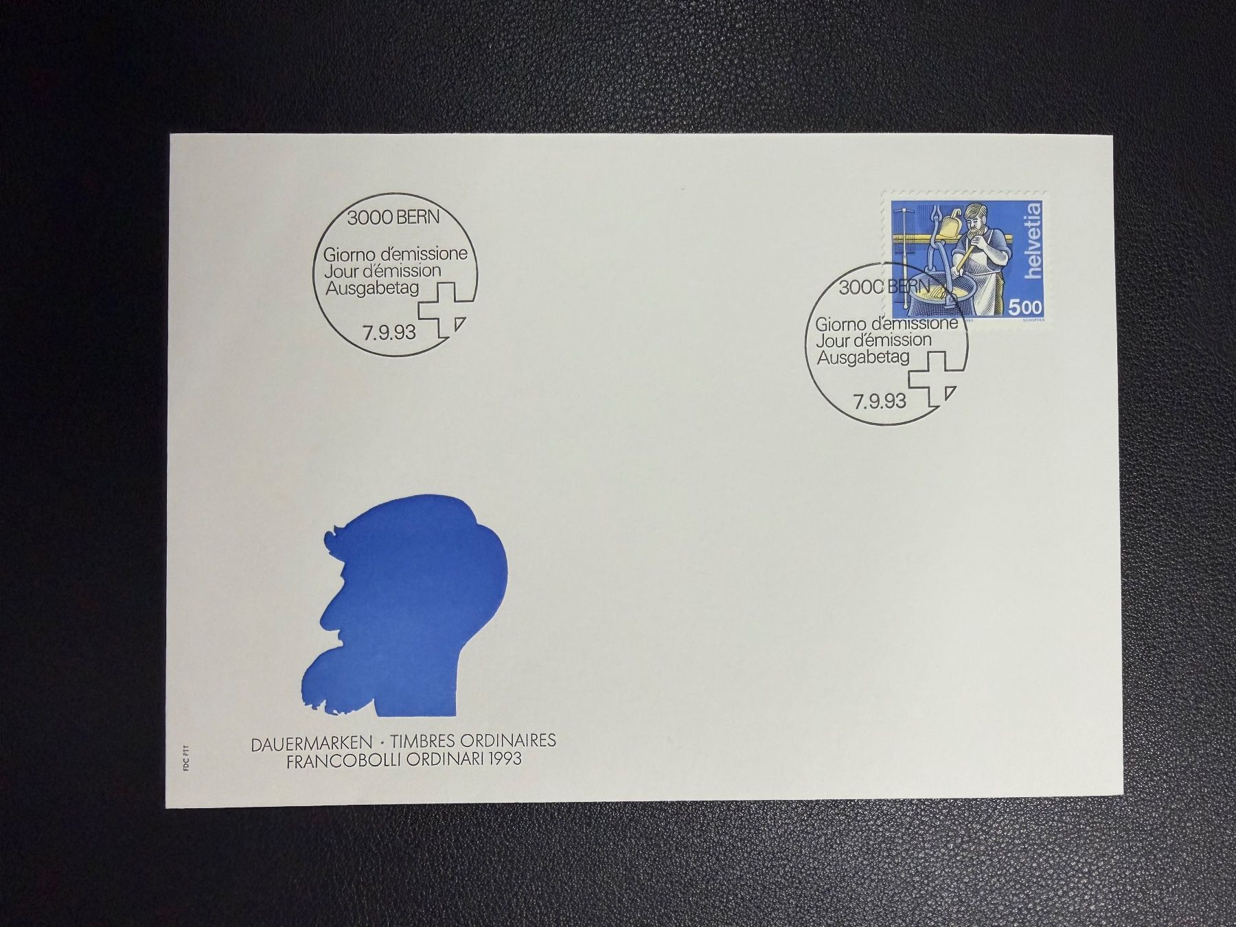 Tous les timbres: CH 5 Fr. Dauermarke auf FDC 1993 – D'occasion à oberrüti par jeanmei