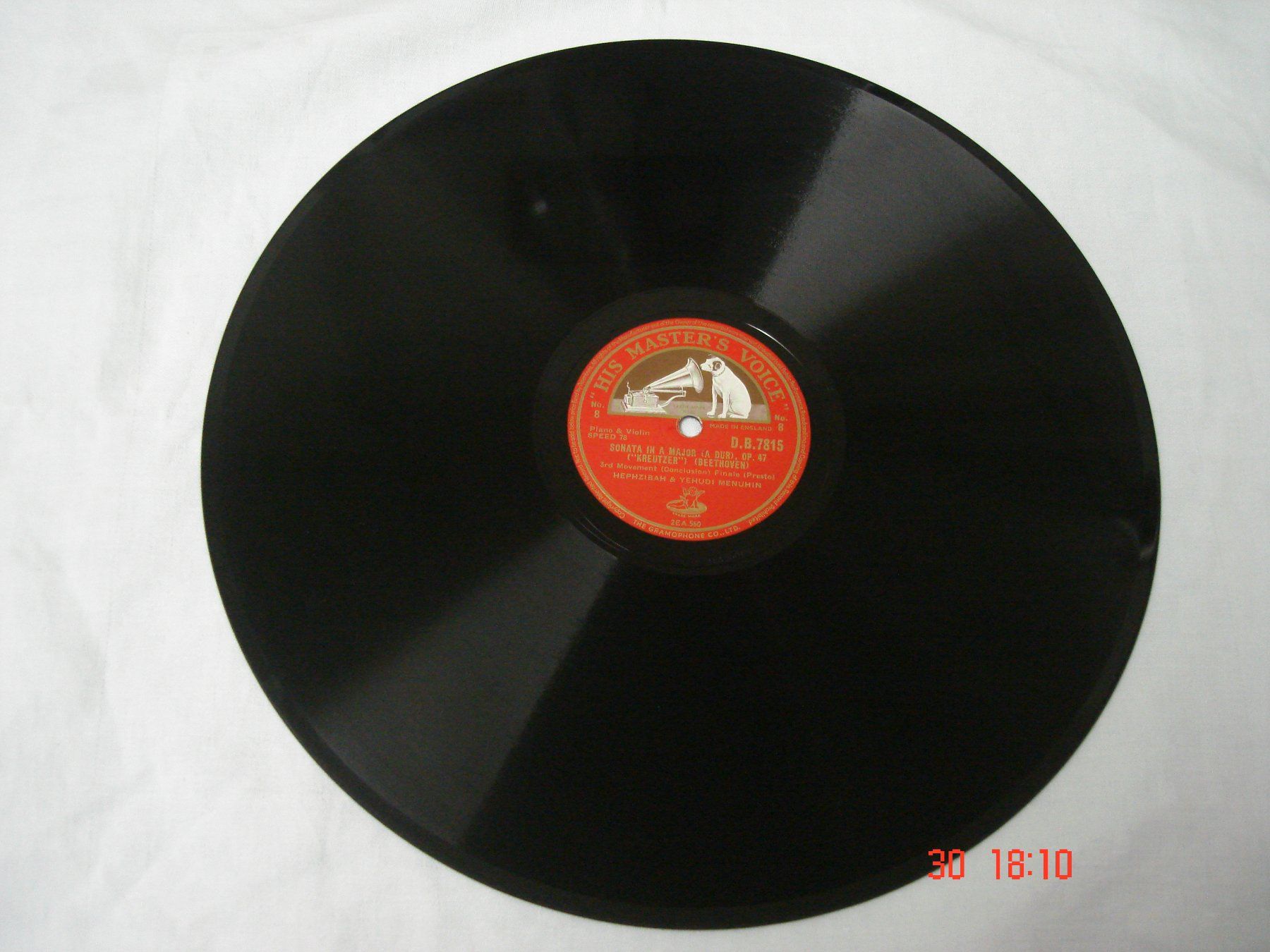 Dischi in vinile: Schellackplatten Beethoven Kreutzersonate A-Dur Op.47 – Usato da Aeschi SO venduto da abi1951 8