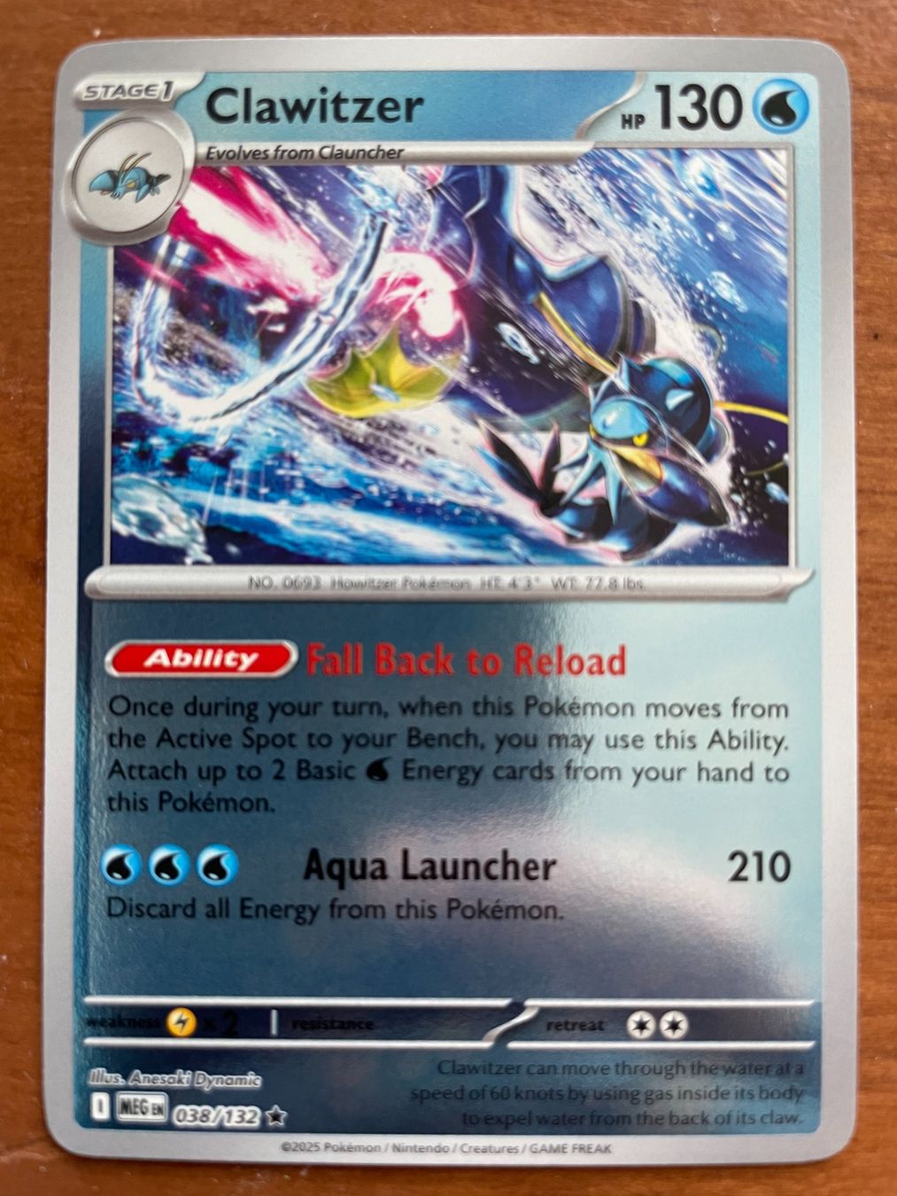 Pokémon Carte collezionabili: Pokemon Clawitzer Reverse (Versand gratis) – Nuovo (secondo la descrizione) da Chur venduto da Angerson
