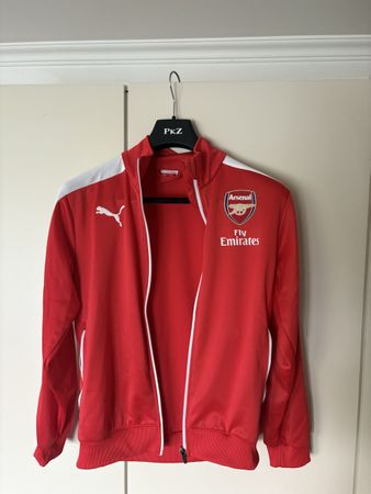 Arsenal FC Puma Jacket - Red & White - Size S
