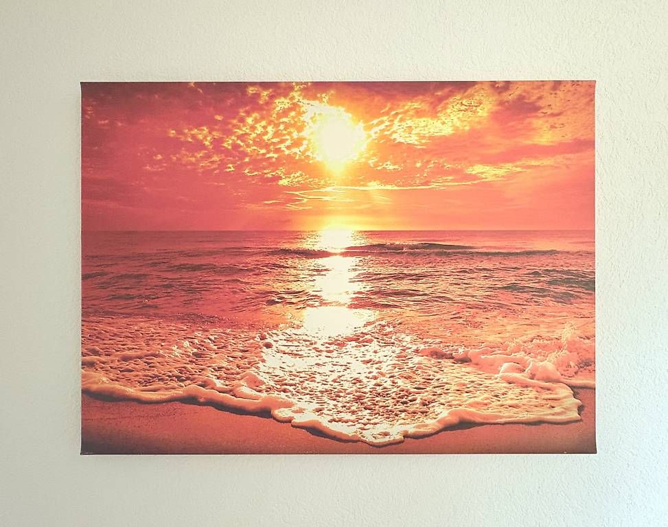 Foto & Immagini: Leinwandbild Sonnenuntergang 80x59 – Usato da Rotkreuz venduto da Manfi11