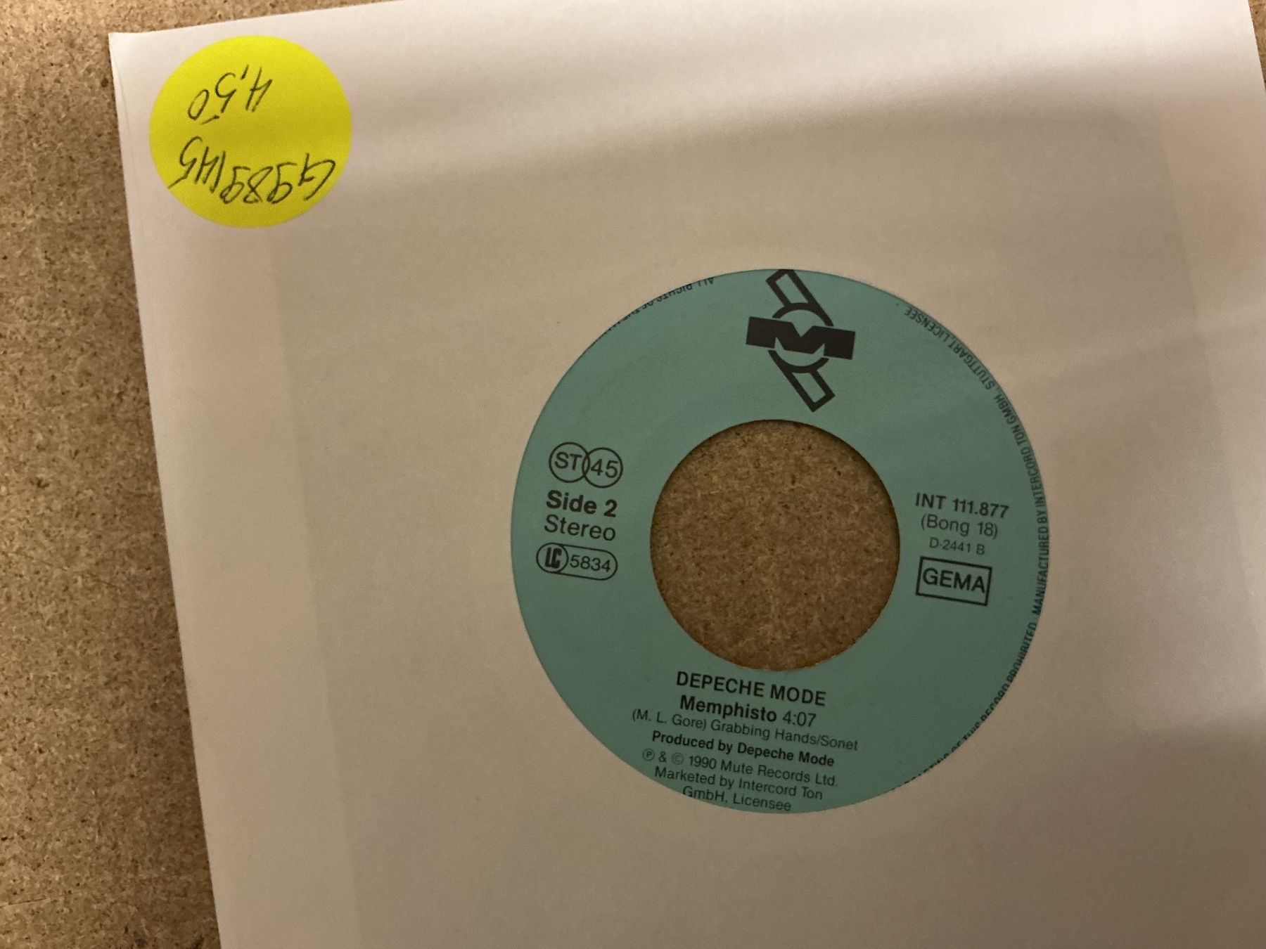 Dischi in vinile: DEPECHE MODE Single - Enjoy The Silence – Usato da Winterthur venduto da Tumko-Vinyl 1