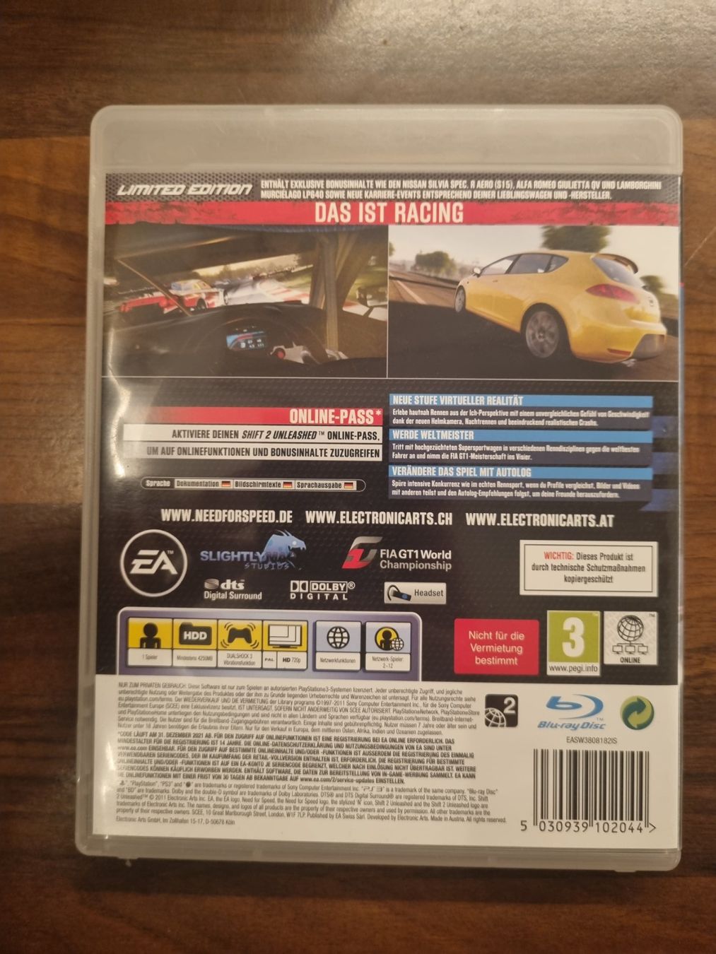 Sony Jeux: Need for Speed Shift 2 Unleashed PlayStation 3 – D'occasion à Pollegio par Isaiaaaa96 1