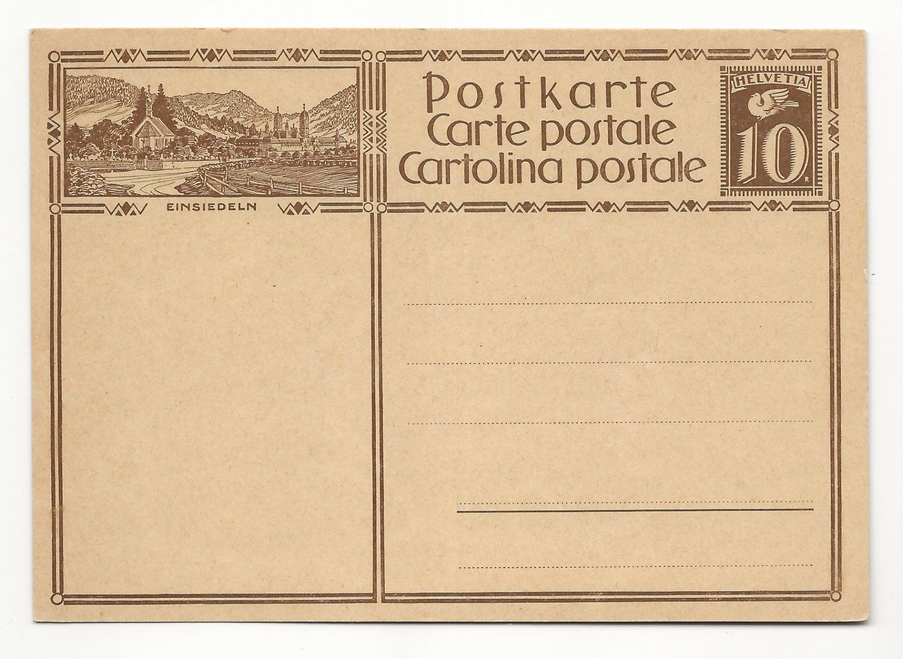 Tous les timbres: Bildpostkarte Einsiedeln bx – D'occasion à Aarau par fussball-fussball