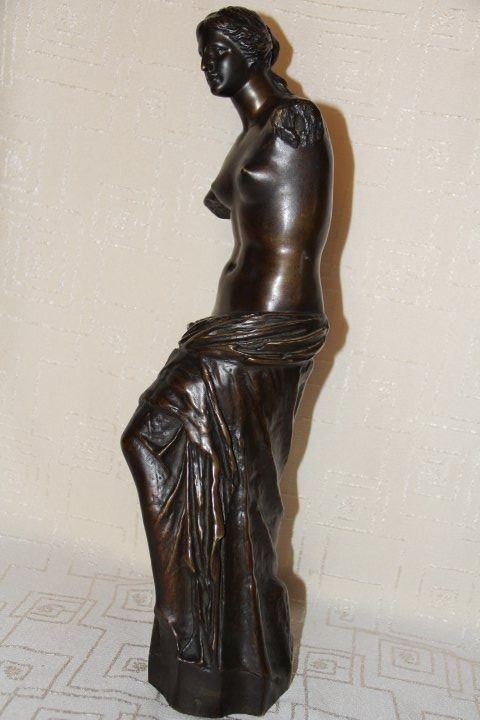 Sculture & Statue: Antique sculpture en bronze signe . – Usato da Praz (Vully) venduto da pikuluka1 1