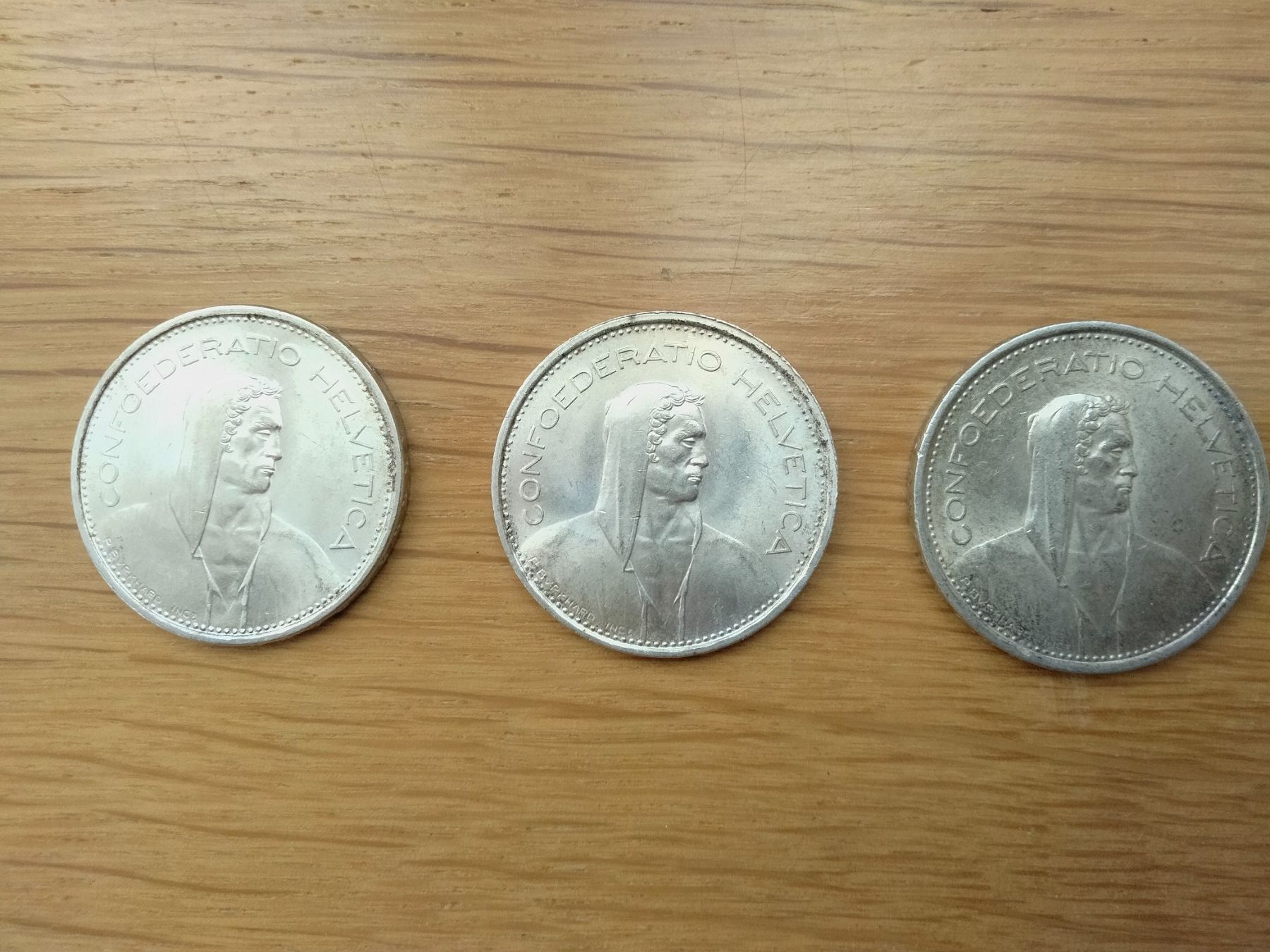 Alle Münzen: Fünfliber Silber 1967 und 1969 – Gebraucht aus Seengen von Charlie67 1