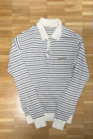 systemic Sailor Knit Polo weiss/blau M