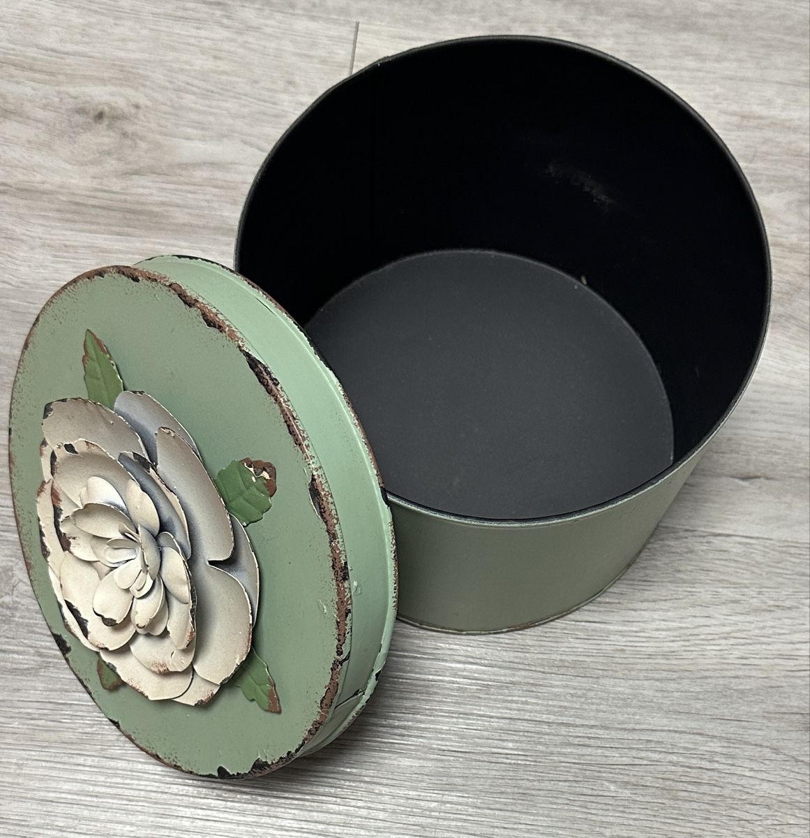 Tutte le decorazioni: Vintage Dose mit Rose - Blechdose Shabby Chic Stil – Usato da Rickenbach b. Wil venduto da sunneschii_ 5