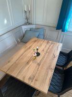 Gastro-Tisch 120×80 cm – Eiche schwarz – stabil & langlebig