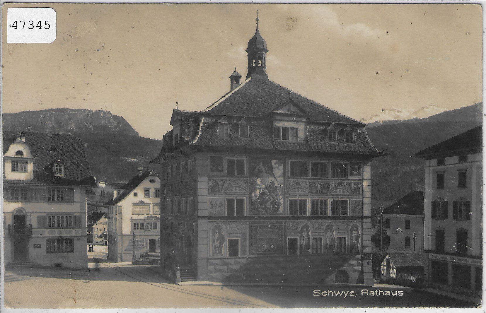 Cartoline postali: Schwyz - Rathaus – Usato da Ettingen venduto da Kartenplanet
