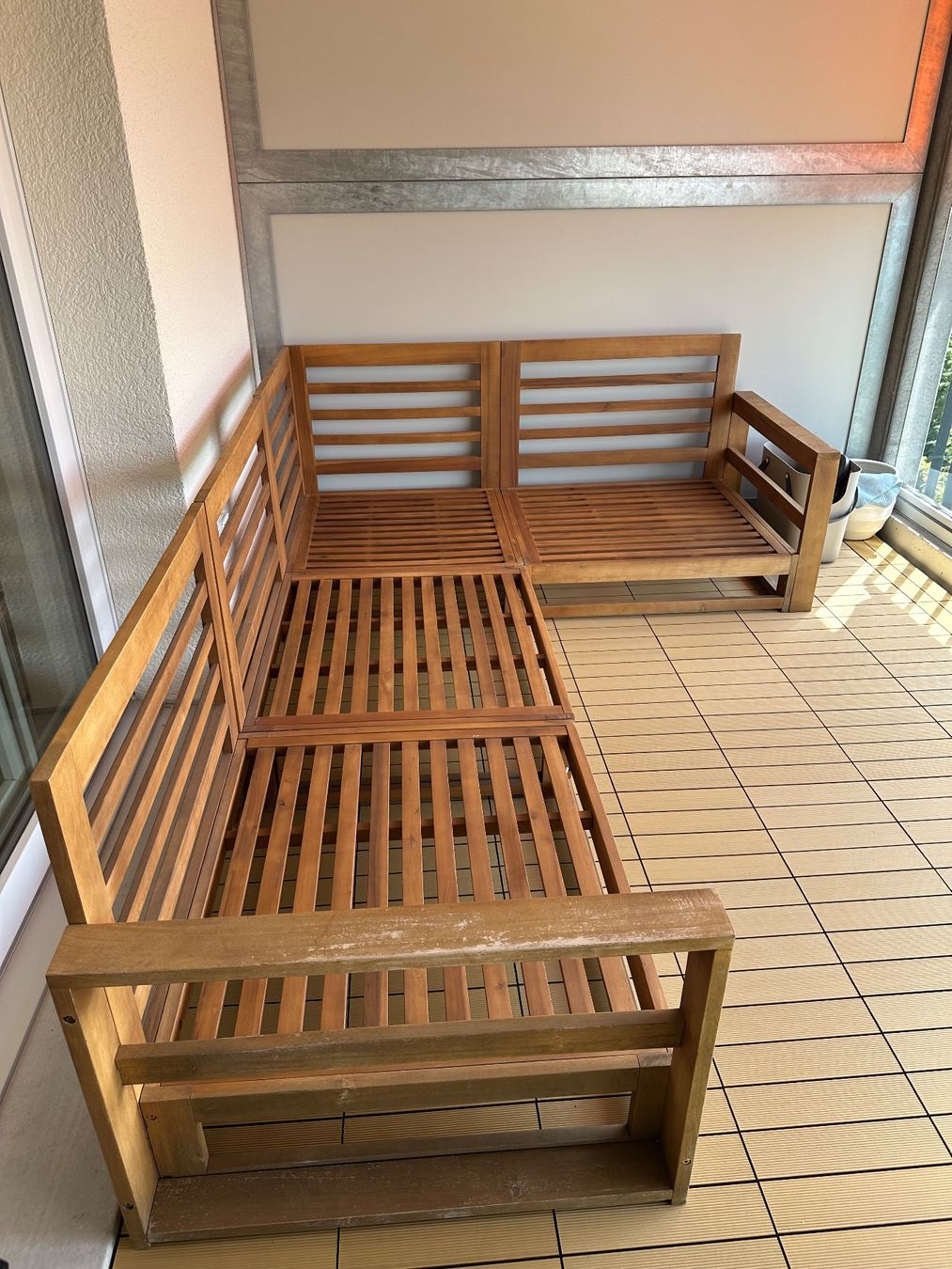 Beliani Divani: Beliani Lounge-Ecksofa inkl. Lounge-Tisch – Usato da Zollikofen venduto da cherry.p 3