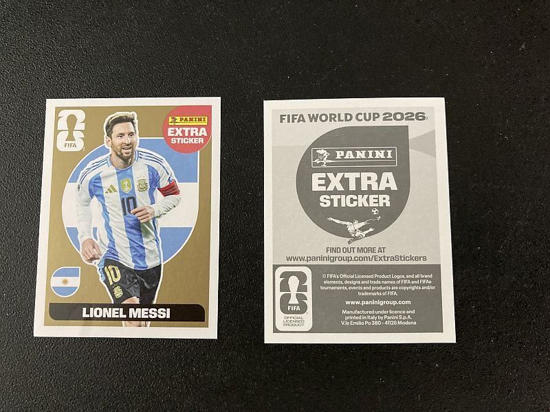 Panini Cartes à collectionner: WM 2026, extrasticker Messi Gold – Neuf (Voir description) à Airolo par Hmagnum