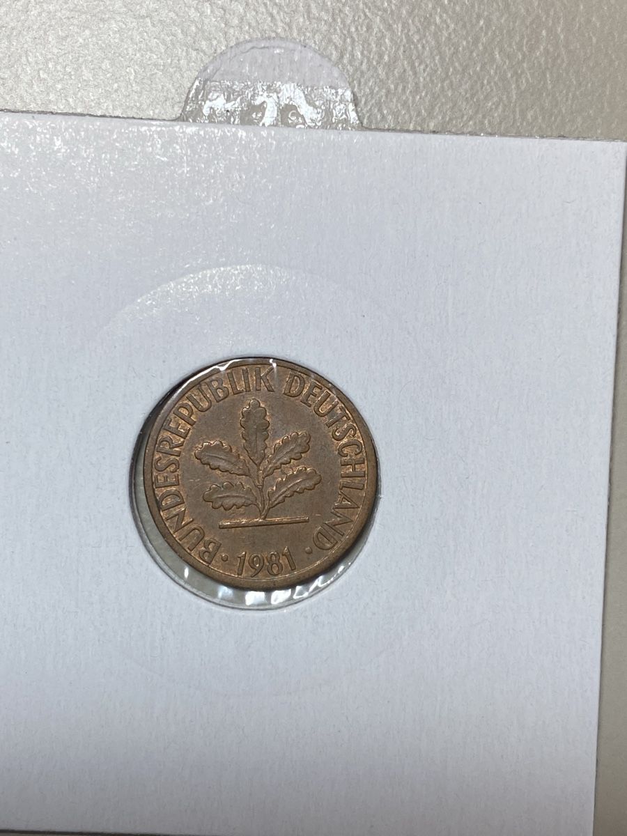 Alle Münzen: Allemagne - 1 pfennig - 1981 – Gebraucht aus Payerne von Mike1682 1