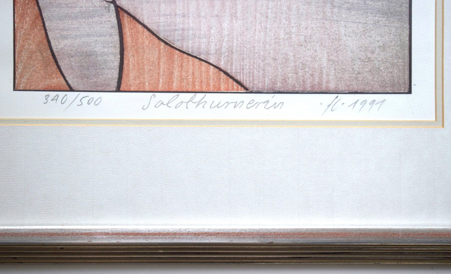 Gravures sur bois: Franz Eggenschwiler "Solothurnerin" Solothurn 1991 – D'occasion à Zürich par Kunstvoll 3