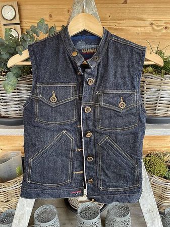 Clutch Monkey Denim Weste / Liebhaberinnen-Stück