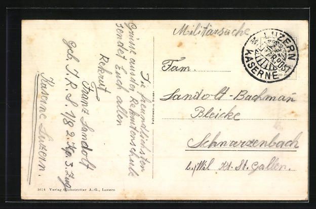 Cartoline postali: AK Luzern, Neue Kaserne – Usato da Berlin venduto da bartko-reher 1