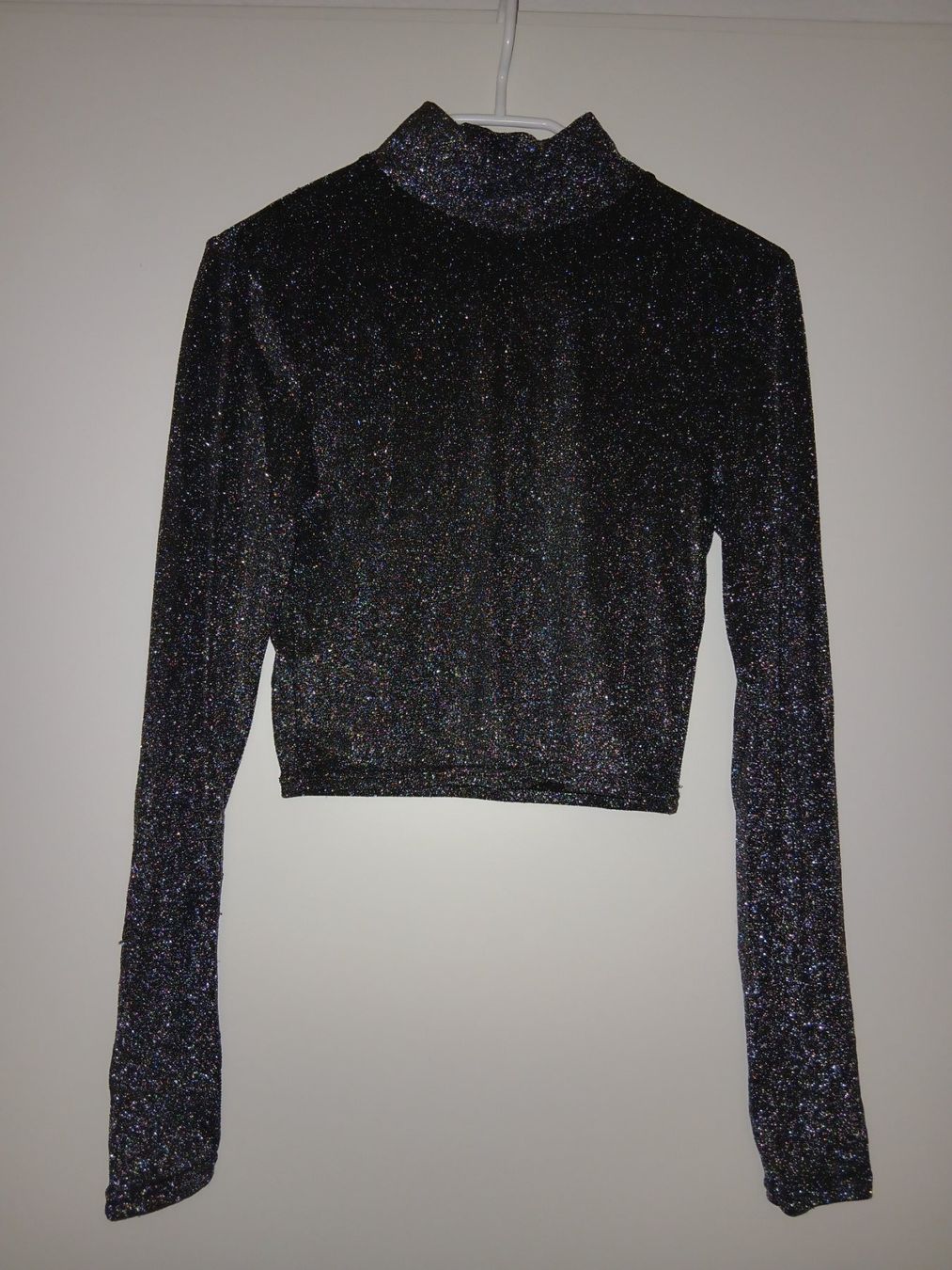Top: Glitzer-Top (langärmlig) – Usato da Bettingen venduto da z_nina11 1