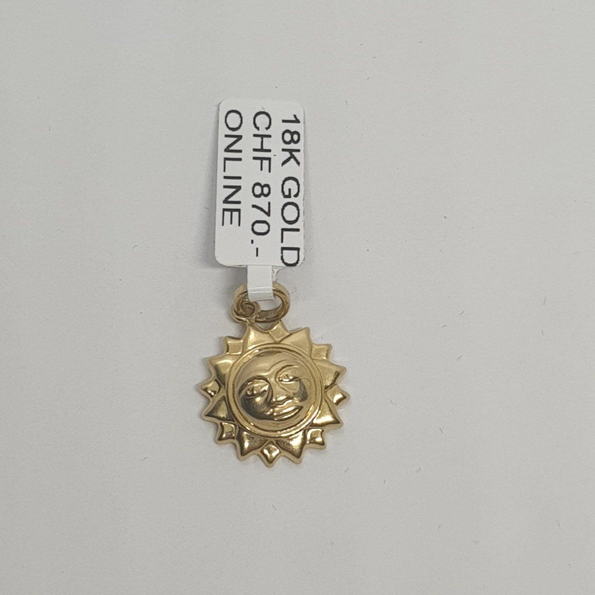 Ciondoli: Echt 18K Gold - Sonne Anhänger – Usato da Luzern venduto da Goldhaus-Luzern 1