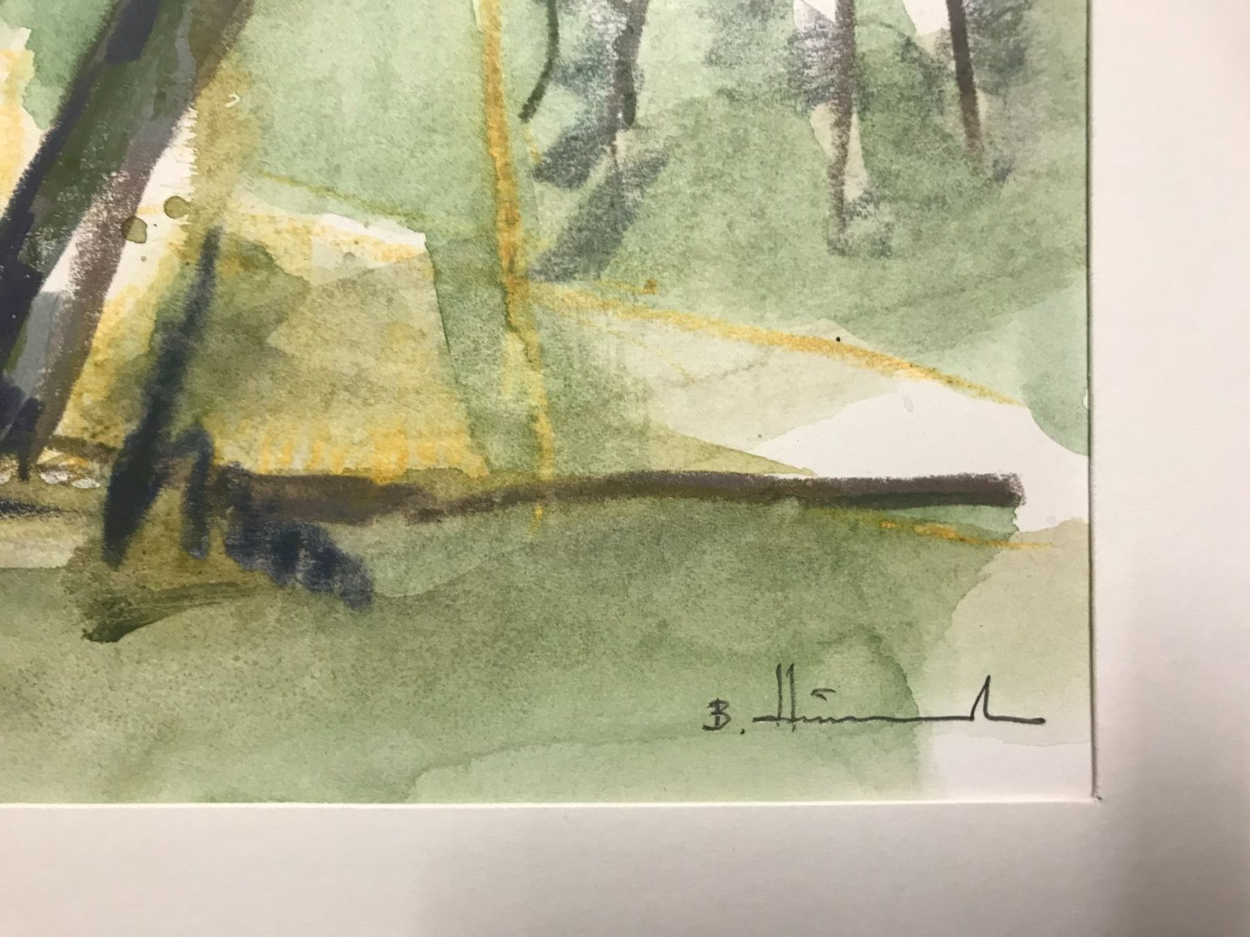 Dipinti: Junger Olivenbaum - Toscana, Aquarell, 33x40, 1993 – Usato da Biberist venduto da longimanus3 3