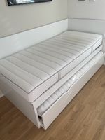 Bett mit Unterbett, 90x200, inkl. 2 Matratzen