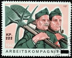 Soldatenmarke 2.WK, Arbeits Kp 222, Aufdr, Wi HD-Arb 34