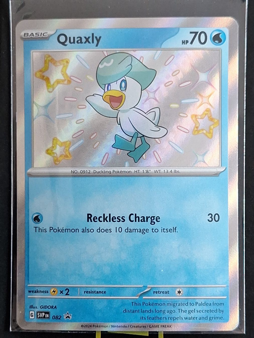 Pokémon Carte collezionabili: Shiny Quaxly - Promo – Usato da Altstätten SG venduto da GGsGameshop