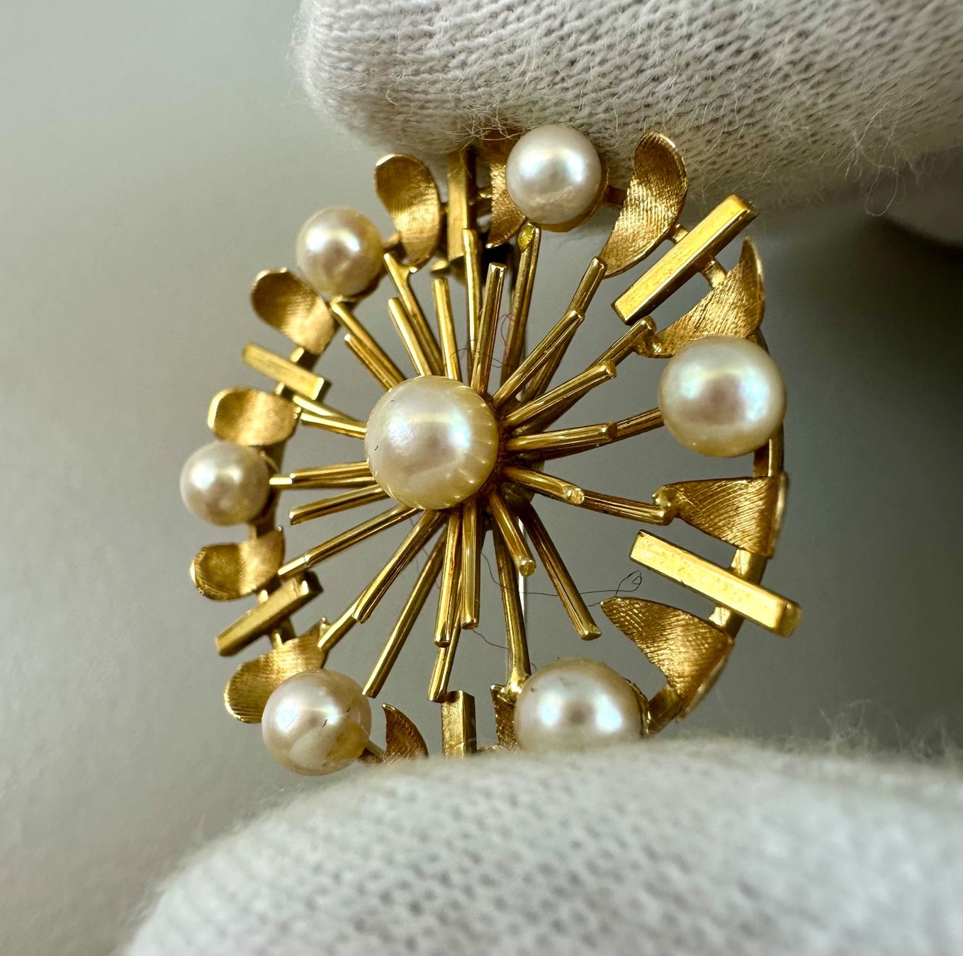 Broschen & Nadeln: ♦️ VINTAGE GOLDBROSCHE “PERLEN” 18K – Gebraucht aus Zürich von NIKI777 3