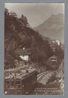 1923, LES MARECOTTES, GROS PLAN DU TRAIN À LES MARECOTTES