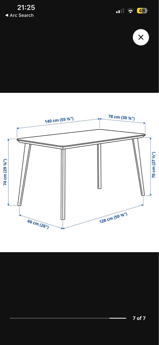 Tavoli: IKEA LISABO Tisch in Schwarz  – Usato da Wädenswil venduto da dai_2bcv 4