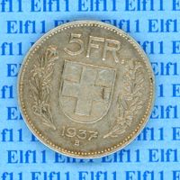 CHF___5.00 1937 ss-vz 5 Franken