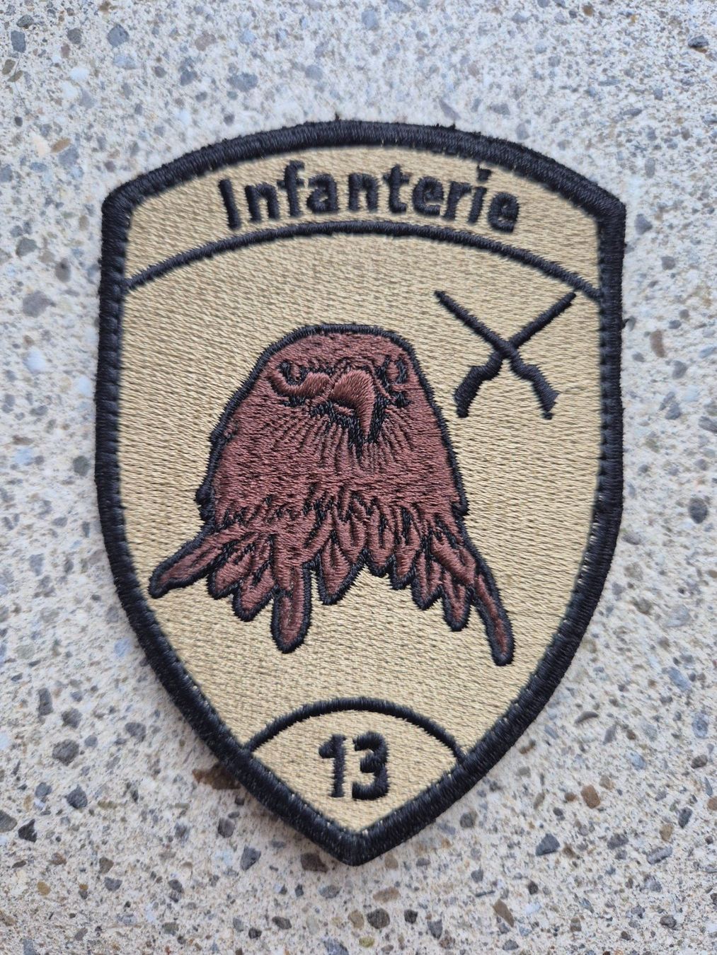 Schweizer Armee Placchette & Badge: *** Badge Infanterie 13 mit klett *** – Nuovo (secondo la descrizione) da Riedholz venduto da fr_sIruP