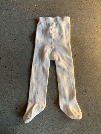 Weisse Baby Strumpfhose, Grösse 74/80