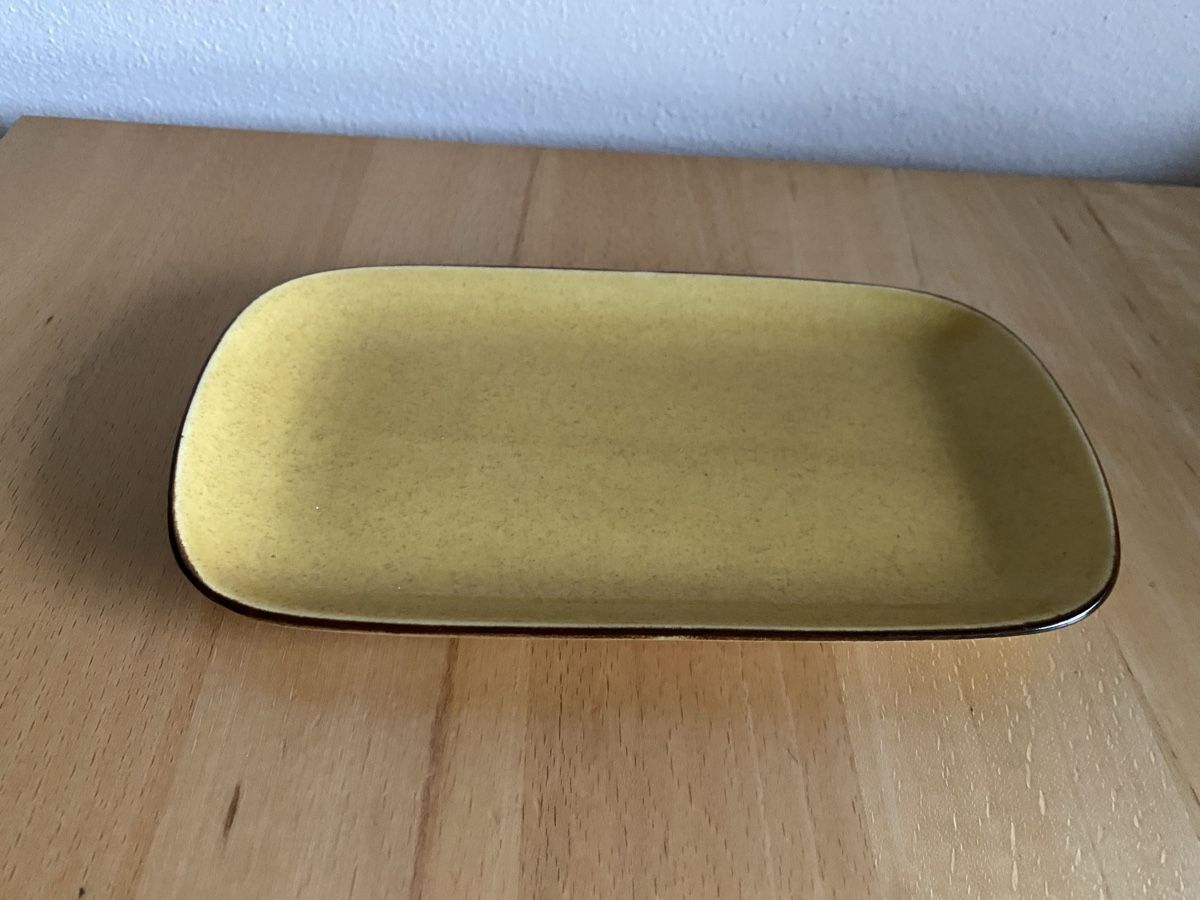 Rössler Piatti di portata: Rössler Butter/Ankeplättli senfgelb – Usato da Schwarzenburg venduto da Michellu