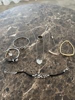 GUESS Schmuck Konvolut – Armbänder, Halskette & Ring –Strass