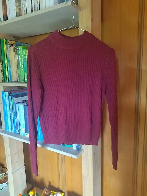 Pullover & Sweatshirts: H&M Knit & Wine Red Turtleneck – Gebraucht aus Ochlenberg von Pbw_ardrobe