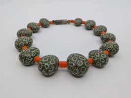 Halskette mit Millefiori Muster