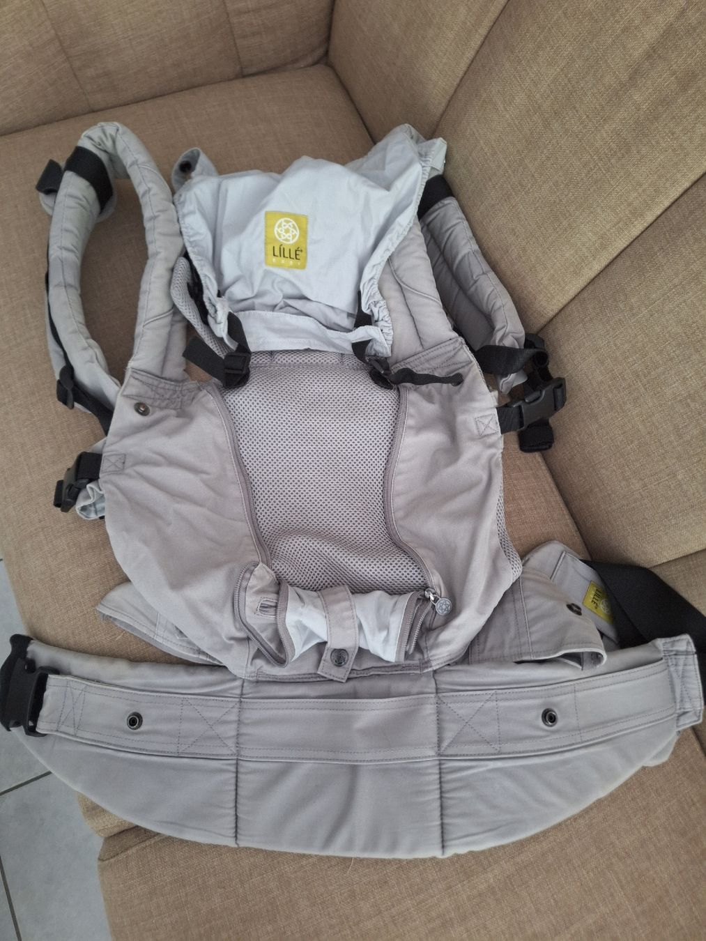 Bauch- & Rückentragen: Porte-bébé Lillé gris, multifonction – Gebraucht aus Fully von Taaat 3