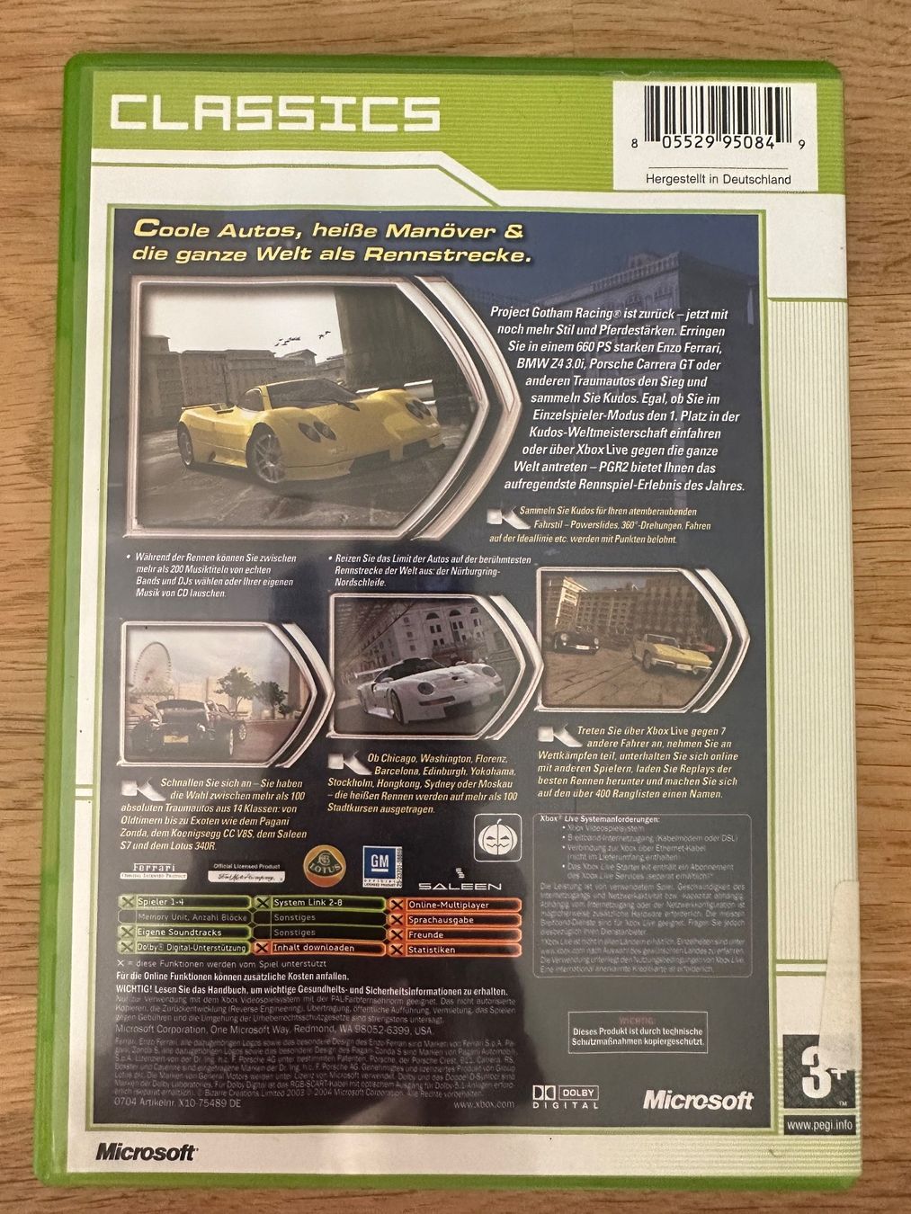 Microsoft Giochi: PGR Project Gotham Racing für Xbox – Usato da Kestenholz venduto da Mad18 1