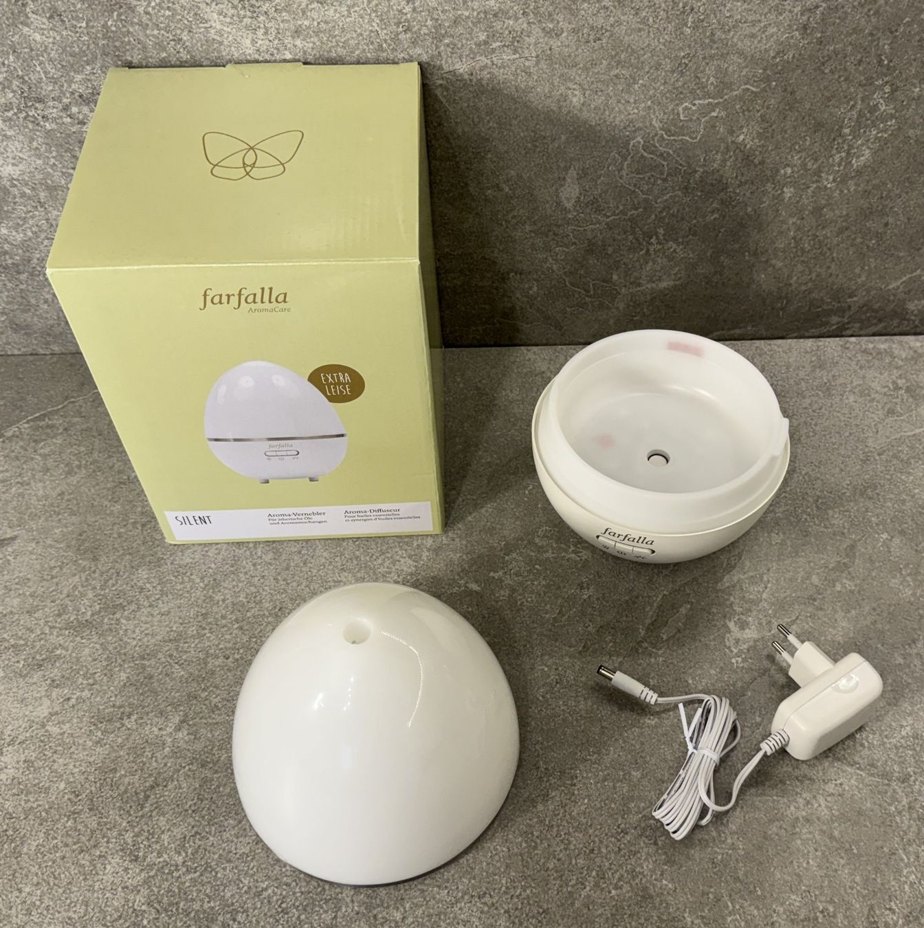 Farfalla Duftöldiffusoren: Farfalla Aroma-Vernebler Silent weiss ... – Neu und originalverpackt aus Chur von Papageibarsch77 3