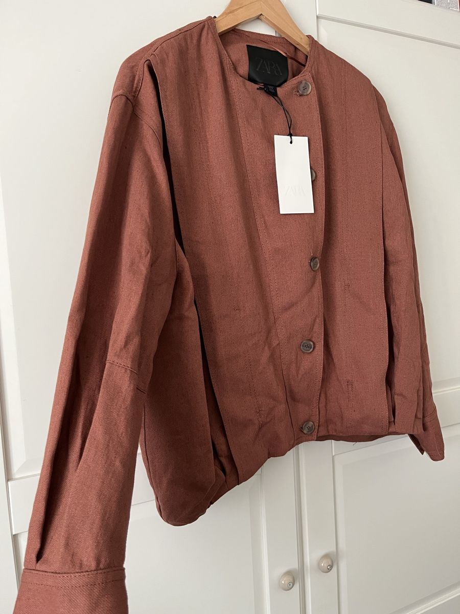 Zara Giacche: Leinen-Bomberjacke – Nuovo e nell'imballaggio originale da Allschwil venduto da eyl_bb8q 2