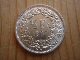 (P2) 1/2 Franken 1967 STGL