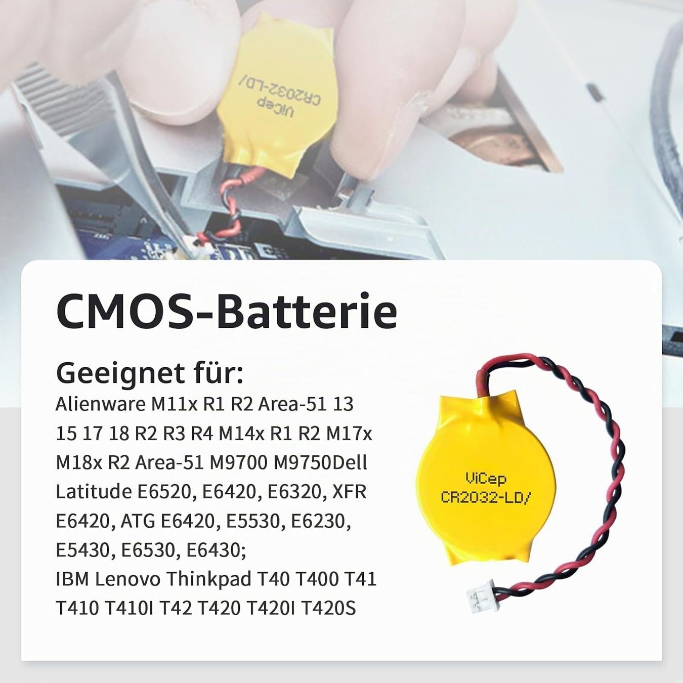 Lenovo Batterie: Bios CMOS Replacement Battery for Lenovo ThinkPad CR2030 – Nuovo (secondo la descrizione) da Küssnacht am Rigi venduto da CALIFRASQUI 1