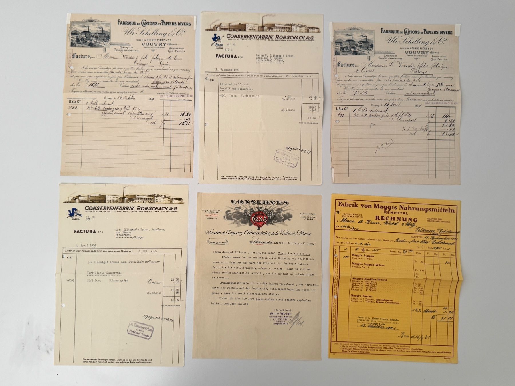 Dokumente: Diverse Briefköpfe //i078 – Gebraucht aus Bern von JMsoehne1987 3