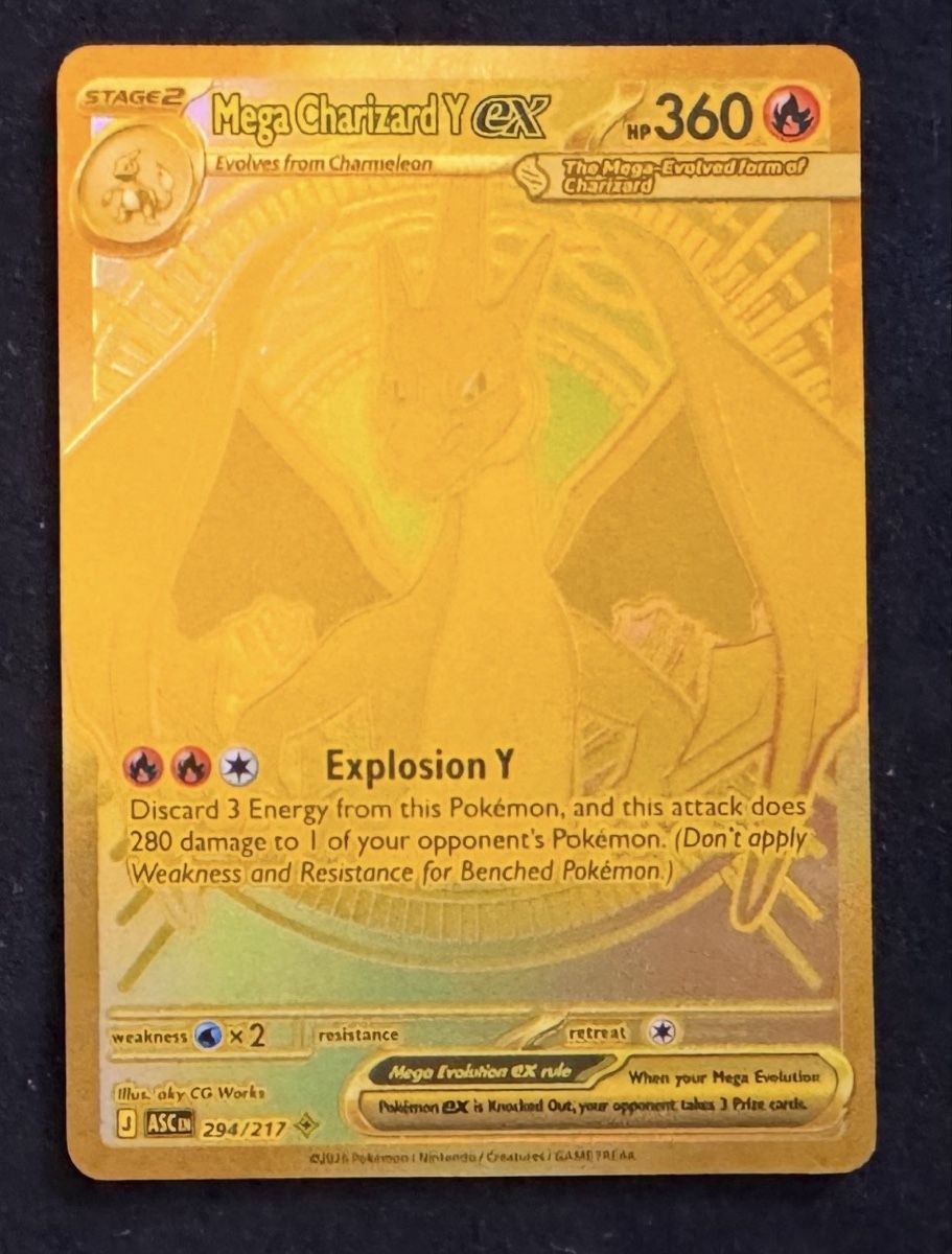 Pokémon Carte collezionabili: Pokemon Mega Charizard Y ex Ascended Heroes EN – Usato da Belp venduto da Leoloulou1