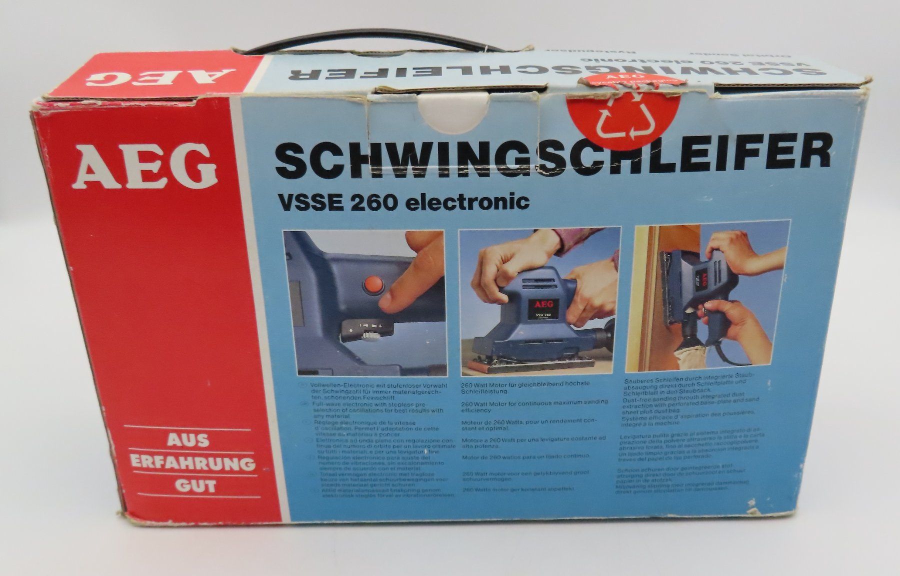 Smerigliatrici & Lucidatrici: AEG Schwingschleifer VSSE 260 electronic – Usato da Reinach BL venduto da WBZ-Flohmarkt 8