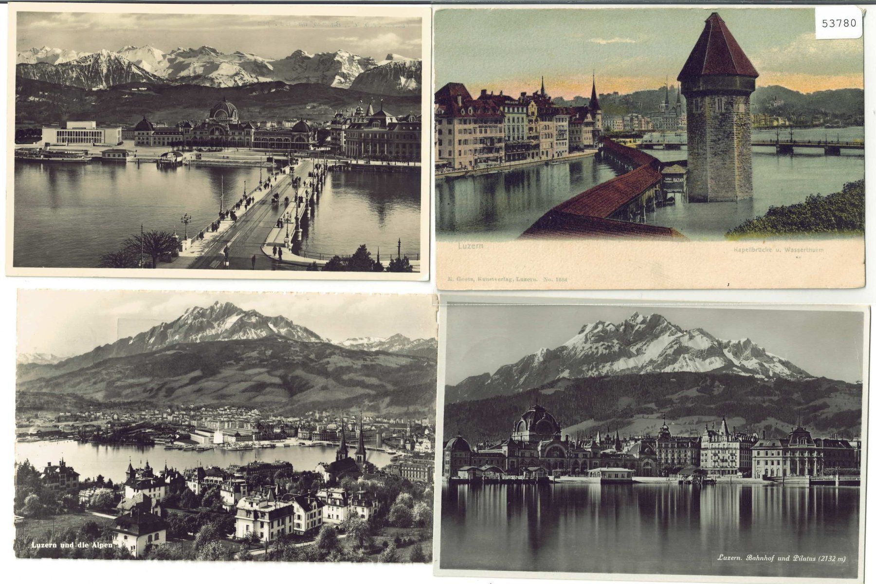 Cartoline postali: 4 AK - Luzern – Usato da Ettingen venduto da Kartenplanet