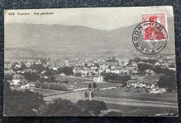 Yverdon vue générale 1912