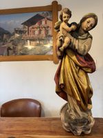Madonna mit Kind holz H ca. 80 cm Maria geschnitzt Farbig