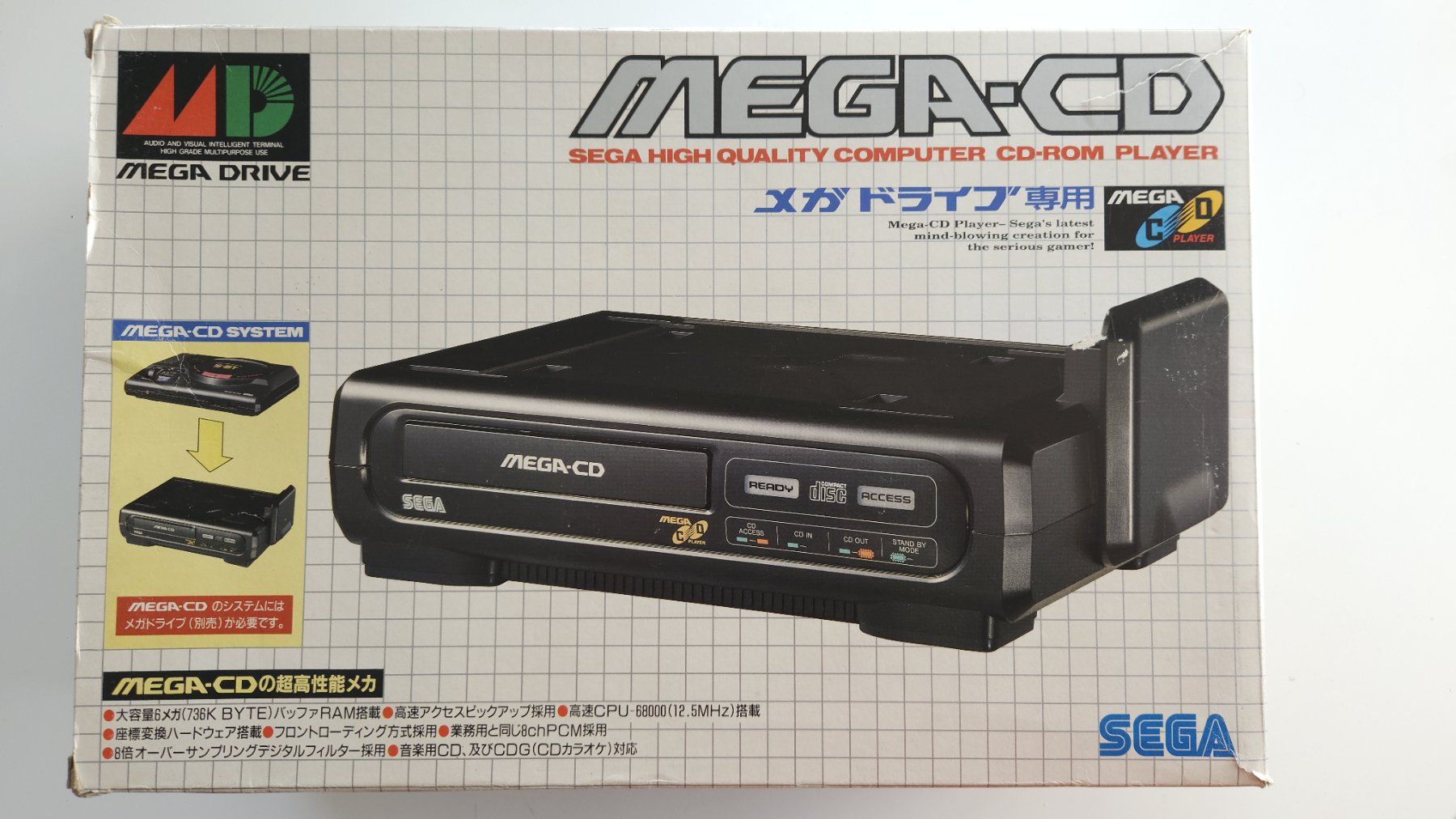 Sega Console: Konsole Mega-CD 1 mit OVP – Usato da Autigny venduto da zel_gvl5