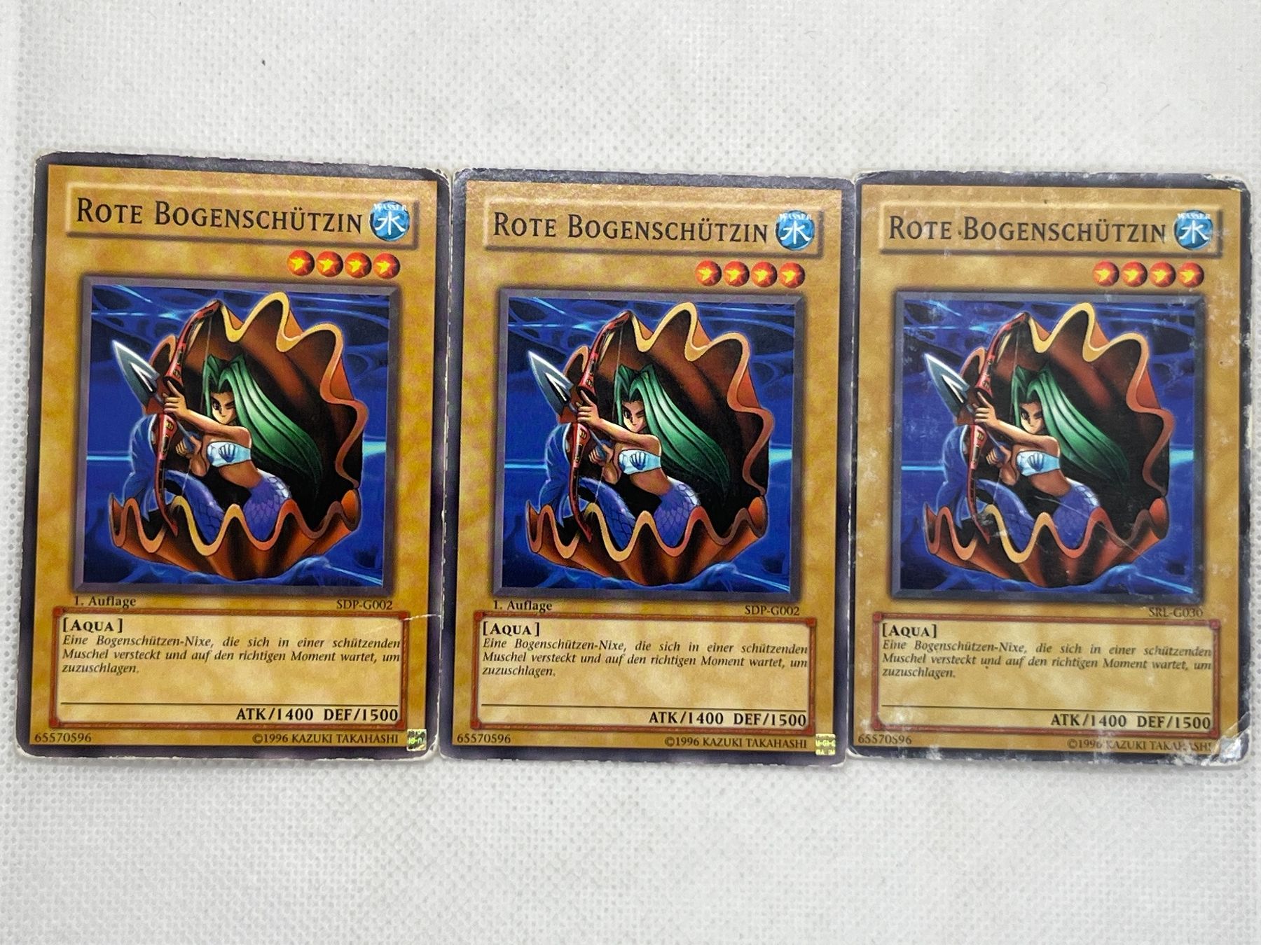 Yugioh Carte collezionabili: 3x Rote Bogenschützin Karten – Usato da Hinterkappelen venduto da Kim1992